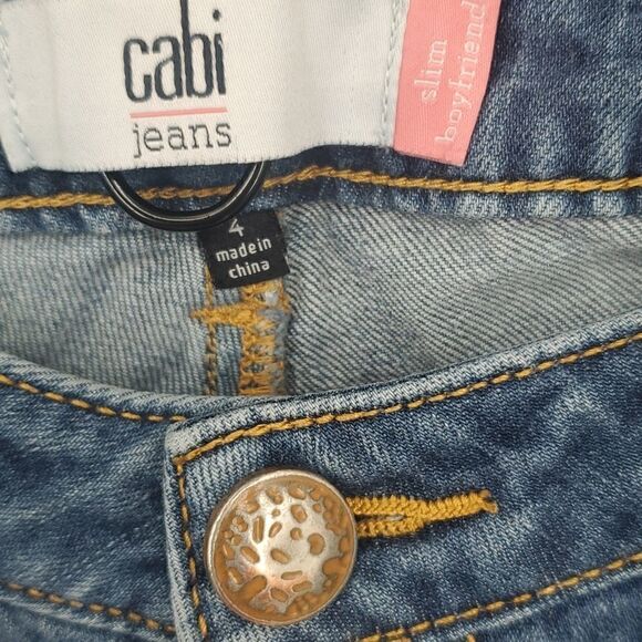 Cabi slim boyfriend jeans size 4 Style #3045‎ - Picture 4 of 6